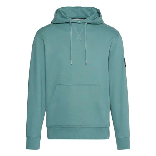 Calvin Klein Jeans Herren Hoodie Badge Hoodie mit Kapuze, Blau (Goblin Blue), L von Calvin Klein Jeans