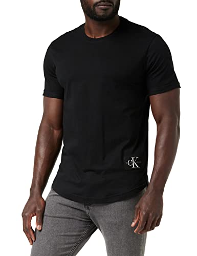 Calvin Klein Jeans Herren BADGE TURN UP SLEEVE, Ck Black, XXS von Calvin Klein Jeans