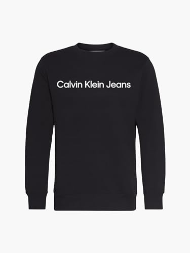 Calvin Klein Jeans Herren CORE INSTIT LOGO SWEATSHIRT, Ck Black, L von Calvin Klein Jeans