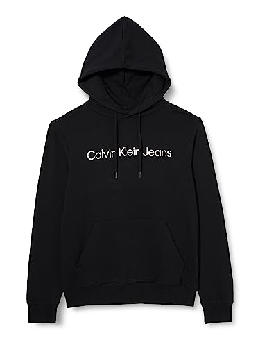 Calvin Klein Jeans Herren CORE INSTITUTIONAL LOGO HOODIE, Ck Black, M von Calvin Klein Jeans