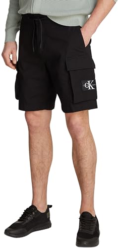 Calvin Klein Jeans Herren Cargo Short J30J326823 Cargoshorts, Schwarz (Ck Black), 31W von Calvin Klein Jeans