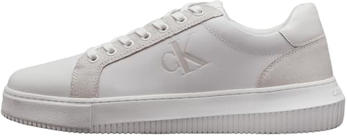 Calvin Klein Jeans CHUNKY CUPSOLE AUTHENTIC Turnschuhe Herren, Weiß (Bright White/Creamy White), 44 EU von Calvin Klein