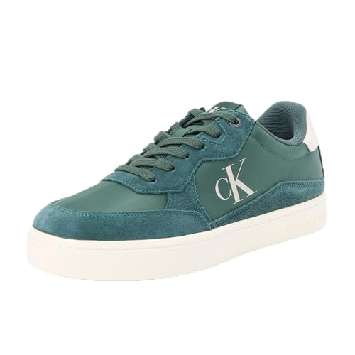 Calvin Klein Jeans CLASSIC CUPSOLE ICONIC NYLON Turnschuhe Herren, Grün (Green Palm/Creamy White), 46 EU von Calvin Klein