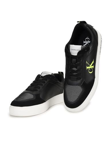 Calvin Klein Jeans Herren Cupsole Sneaker Casual Xray Schuhe, Schwarz (Black), 45 von Calvin Klein Jeans