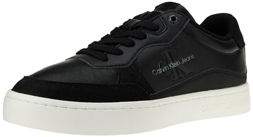 Calvin Klein Jeans Herren Cupsole Sneaker Schuhe, Mehrfarbig (Black/Bright White), 43 EU von Calvin Klein Jeans