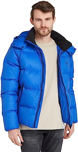 Calvin Klein Jeans Herren Daunenjacke Essentials Down Winterjacke, Blau (Kettle Blue), XL von Calvin Klein Jeans