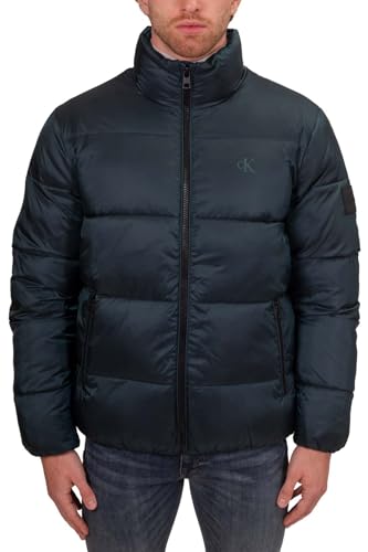 Calvin Klein Jeans - Herren Daunenjacke aus recyceltem Nylon, grün, M von Calvin Klein Jeans