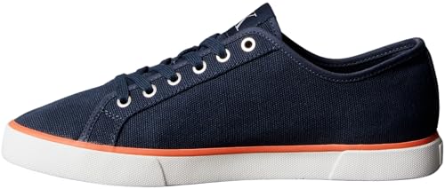 Calvin Klein Herren ESS Vulc Low Mg Cv Ym0Ym01301 Niedriges Oberteil, Blue (Calvin Navy/Bright White/Tigerlily), 44 EU von Calvin Klein