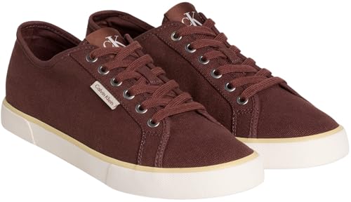 Calvin Klein Herren ESS Vulc Mg Cv Ym0Ym01301 Low Top, Brown (Andorra/Bright White/Parsnip), 40 EU von Calvin Klein