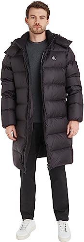 Calvin Klein Jeans Herren Essentials DOWN Long Parka J30J324056 Daunenjacken, Schwarz (Ck Black), M von Calvin Klein Jeans