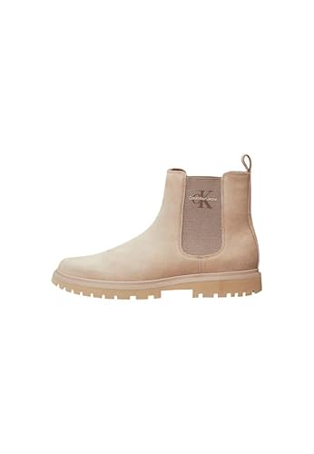 Calvin Klein Jeans Herren Eva Boot MID Chelsea Iconic DR YM0YM01080 Stiefel, Beige (Triple Savannah Tan), 46 EU von Calvin Klein Jeans