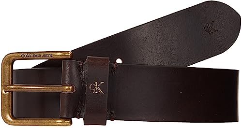 Calvin Klein Jeans Herren Gürtel 4,0 cm Ledergürtel, Braun (Bitter Brown), 85 von Calvin Klein Jeans