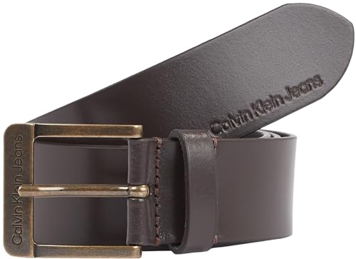 Calvin Klein Jeans Herren Gürtel Classic aus Leder, Braun (Bitter Brown), 105 cm von Calvin Klein