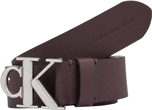 Calvin Klein Jeans Herren Gürtel Ro Mono Plaque 40mm Ledergürtel, Braun (Bitter Brown), 95 von Calvin Klein Jeans