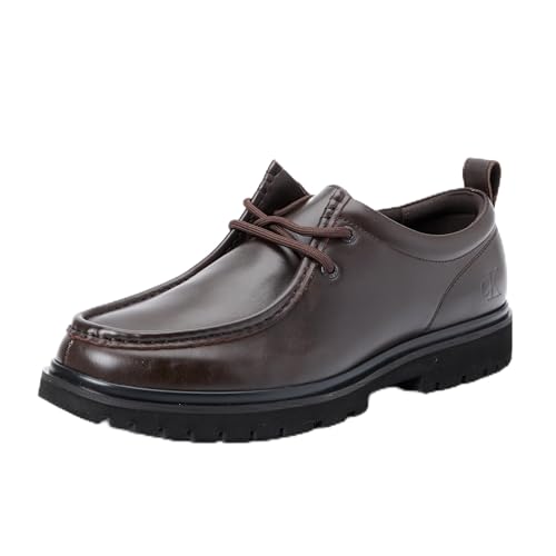 Calvin Klein Herren Boat Schuhe Hybrid Apron Laceup Elegant, Braun (Dark Brown/Black), 41 von Calvin Klein