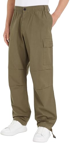 Calvin Klein Jeans Herren Hose Essential Regular Pant Cargo, Grün (Dusty Olive), M von Calvin Klein Jeans