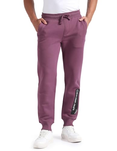 Calvin Klein Jeans Herren Hyper REAL Box Logo HWK Pant J30J324053 Strickhosen, Lila (Amaranth), M von Calvin Klein Jeans