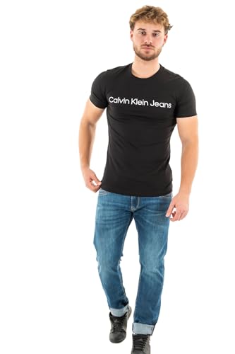 Calvin Klein Jeans Herren J30J322552 S/S-T-Shirts, Schwarz, L von Calvin Klein Jeans