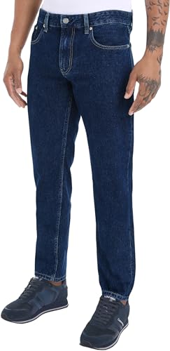 Calvin Klein Jeans Herren Jeans Authentic Straight Fit, Blau (Denim Dark), 38W/34L von Calvin Klein Jeans