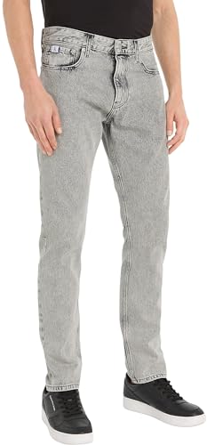 Calvin Klein Jeans Herren Jeans Authentic Straight Fit, Grau (Denim Grey), 32W / 32L von Calvin Klein Jeans