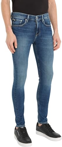 Calvin Klein Jeans Herren Jeans Skinny Skinny Fit, Blau (Denim Dark), 28W / 30L von Calvin Klein Jeans