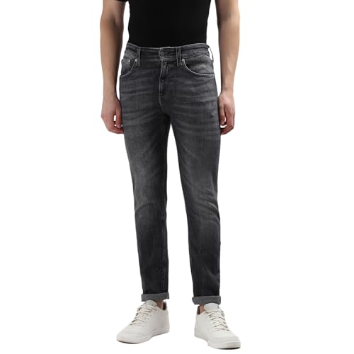 Calvin Klein Jeans Herren Jeans Skinny Skinny Fit, Grau (Denim Grey), 28W/30L von Calvin Klein