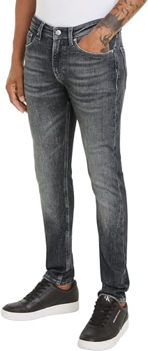 Calvin Klein Jeans Herren Jeans Skinny Skinny Fit, Grau (Denim Grey), 31W/30L von Calvin Klein Jeans