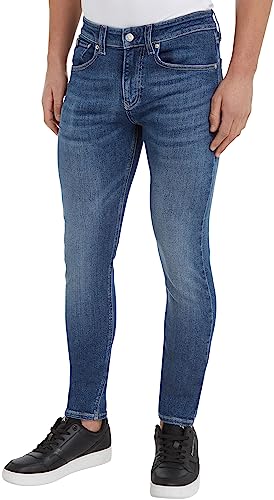 Calvin Klein Jeans Herren Jeans Skinny Stretch, Blau (Denim Dark), 28W / 34L von Calvin Klein Jeans