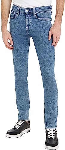 Calvin Klein Jeans Herren Jeans Skinny Stretch, Blau (Denim Light), 32W / 32L von Calvin Klein Jeans