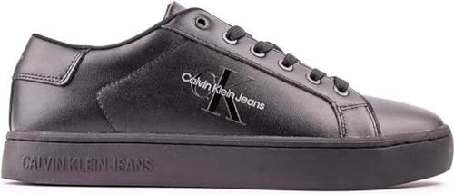Calvin Klein Jeans Herren Cupsole Sneaker mit Logo, Mehrfarbig (Triple Black), 45 von Calvin Klein Jeans