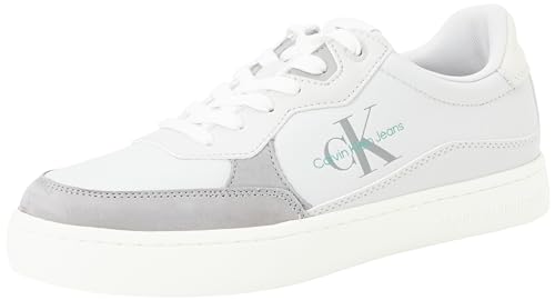 Calvin Klein Jeans Herren Cupsole Sneaker Schuhe, Grau (Oyster Mushroom/Formal Grey), 46 EU von Calvin Klein Jeans