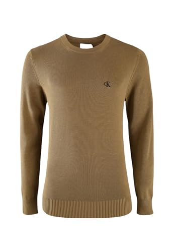 Calvin Klein Herren Modern Crew Nej30J326745 Pullover, Gothic Olive, L von Calvin Klein