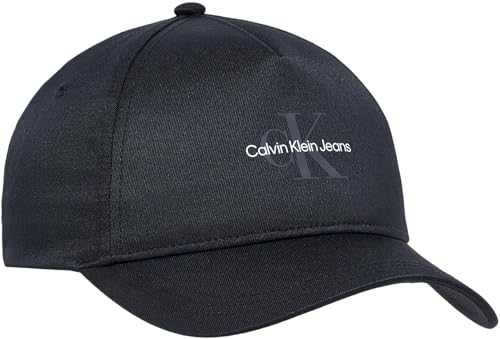 Calvin Klein Jeans Herren Cap Mono Logo Basecap, Schwarz (Black), Einheitsgröße von Calvin Klein