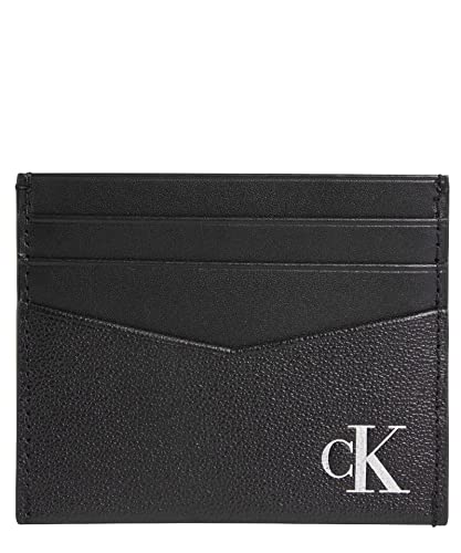 Calvin Klein Jeans Herren Mono Silver Cardcase 6CC K50K509867 Geldbörsen, Schwarz (Black) von Calvin Klein Jeans