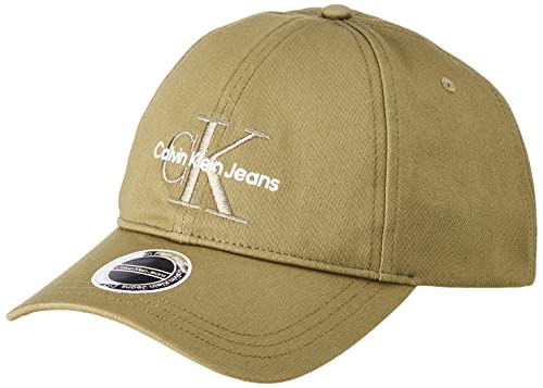 Calvin Klein Jeans Herren Monogram Cap Embro Verschluss, Burnt Olive, Einheitsgröße von Calvin Klein Jeans