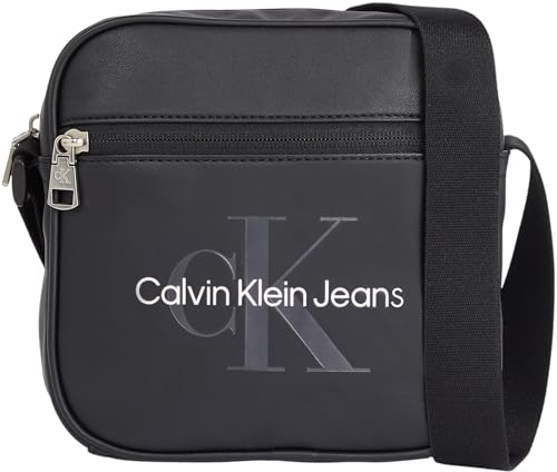 Calvin Klein Jeans Herren Umhängetasche Monogram Soft Camera Bag Klein, Schwarz (Black), Einheitsgröße von Calvin Klein Jeans