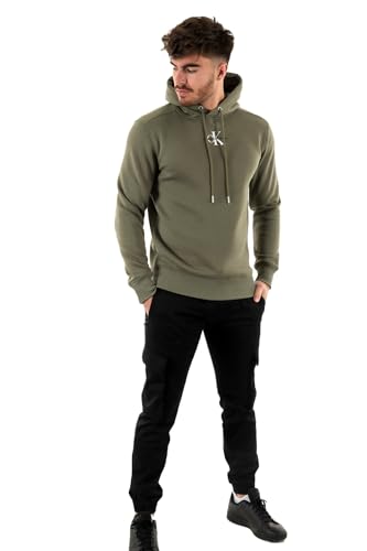 Calvin Klein Jeans Herren MONOLOGO J30J323749 Hoodies, Grün (Dusty Olive), S von Calvin Klein Jeans