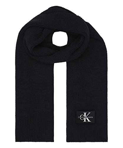 Calvin Klein Jeans Herren MONOLOGO Rubber Patch Scarf K50K509906 Schals, Schwarz (Black), OS von Calvin Klein Jeans