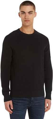 Calvin Klein Jeans Herren Pullover Badge Easy Sweater Strickpullover, Schwarz (Ck Black), M von Calvin Klein Jeans