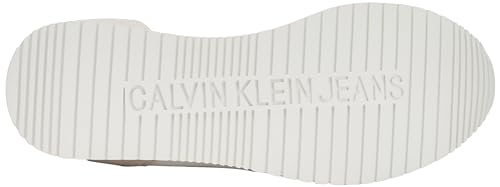Calvin Klein Jeans Herren Runner Sneaker Retro Runner Low Laceup Su-Ny Ml mit Logo, Weiß (Triple White), 42 von Calvin Klein Jeans