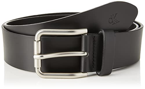 Calvin Klein Jeans Herren Roller Classic Belt 40MM K50K509890 Gürtel, Schwarz (Black), 90 von Calvin Klein Jeans