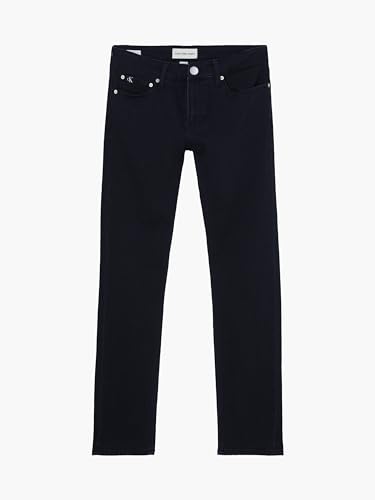Calvin Klein Herren Jeans Hose Slim Mid Waist, Schwarz (Denim Black), 34W/32L von Calvin Klein