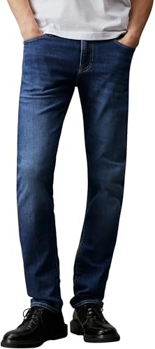 Calvin Klein Jeans Herren Slim J30J323686 Hosen, Denim (Denim Dark), 34W / 30L von Calvin Klein Jeans