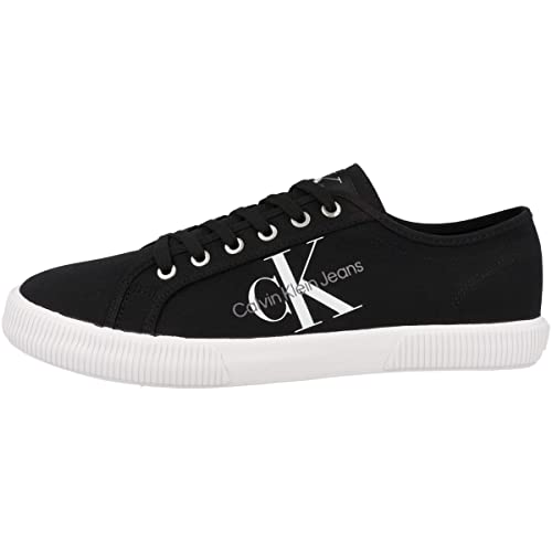 Calvin Klein Jeans Herren Vulcanized Sneaker Essential Vulc Schuhe, Schwarz (Black), 45 von Calvin Klein