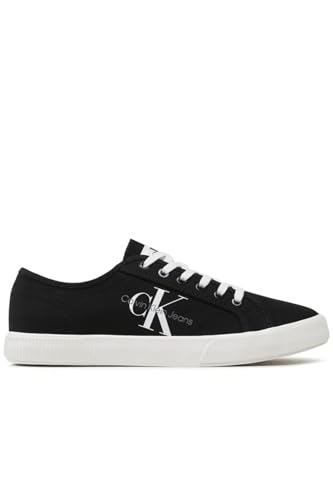 Calvin Klein Jeans Herren Vulcanized Sneaker Essential Vulc Schuhe, Schwarz (Triple Black), 46 von Calvin Klein Jeans