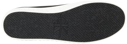 Calvin Klein Jeans Herren Vulcanized Sneaker Skater Mid Laceup Schuhe, Schwarz (Black/Bright White), 40 von Calvin Klein Jeans