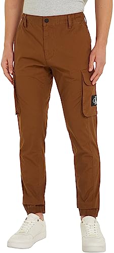 Calvin Klein Jeans Herren Hose Skinny Washed Cargo, Braun (Fudge Brown), XL von Calvin Klein Jeans