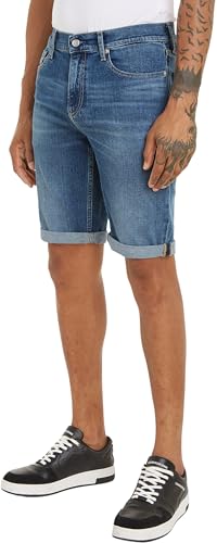 Calvin Klein Jeans Herren Slim J30J324874 Shorts, Denim (Denim Medium), 30W von Calvin Klein Jeans