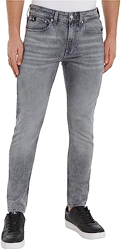 Calvin Klein Jeans Herren Slim Taper J30J323847 Hosen, Denim (Denim Grey), 36W / 32L von Calvin Klein Jeans