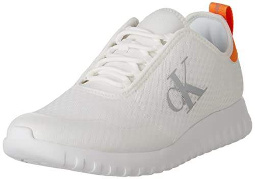 Calvin Klein Jeans Herren Runner Sneaker Sporty Runner Eva Slipon Mesh Sportschuhe, Weiß (White/Creamy White), 42 von Calvin Klein Jeans